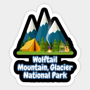 Wolftail Mountain, Glacier National Park Sticker